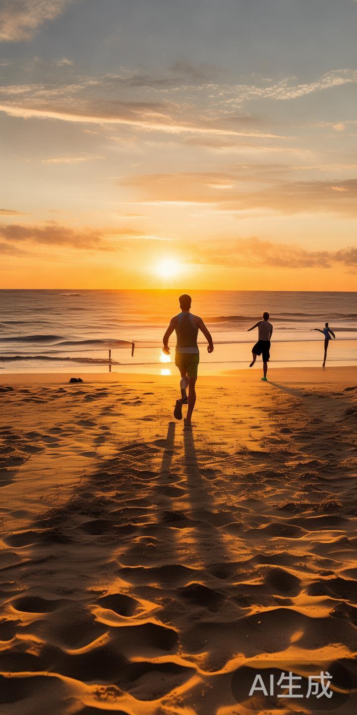 尤其在海滨环境的映衬下，体育活动更显动感与活力。例